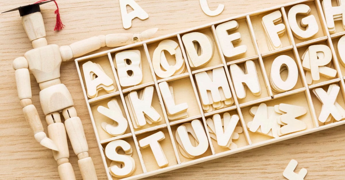 408 Lettres Et Chiffres En Bois – 15 Mm – Idéal Pour Déco, Bricolage Et Apprentissage Des Enfants – Alphabet Complet A-Z Et Numéros 0-9
